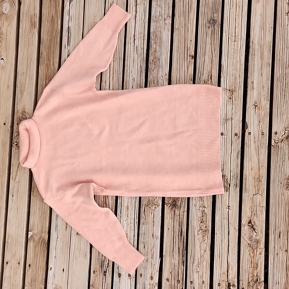 Pink Lily Boutique NWOT Pink Sweater Dress Warm Winter Spring Turtle Neck Fall